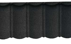 Композитная черепица рядовая Decra Classic Антрацит